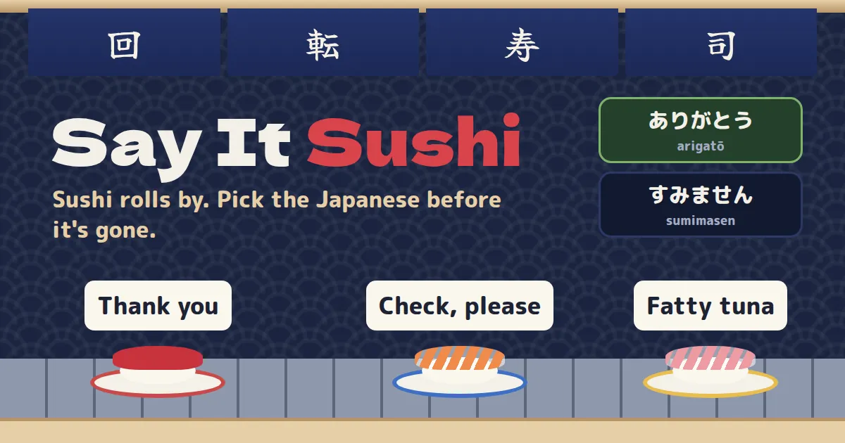 Say It Sushi